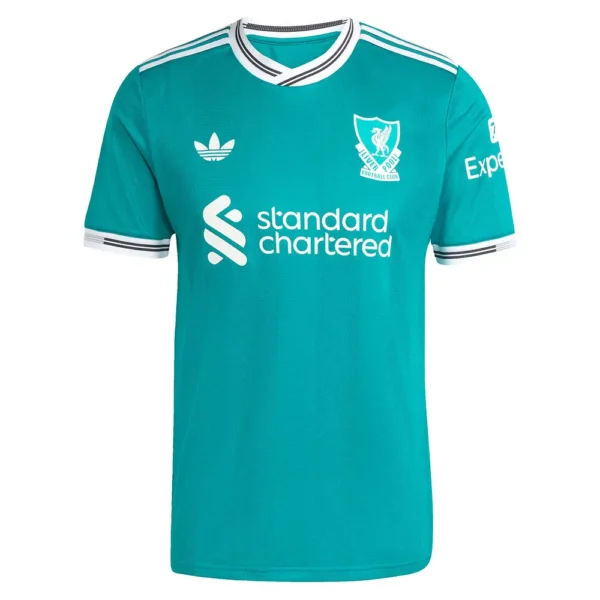 adidas - Camiseta de manga curta Terceira Liverpool FC 25/26 Authentic – Masculino – Sea Green