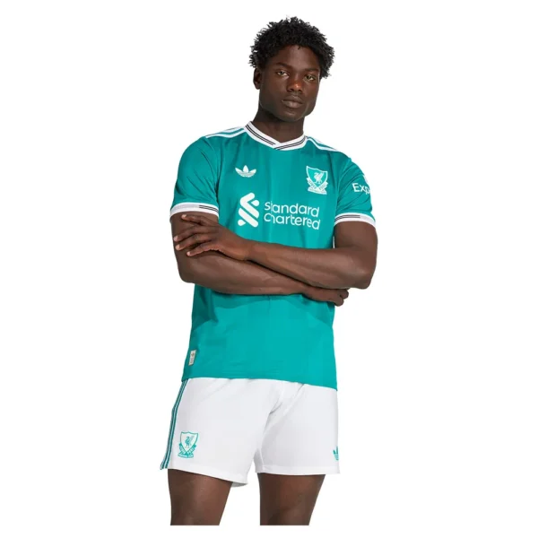 adidas - Camiseta de manga curta Terceira Liverpool FC 25/26 Authentic – Masculino – Sea Green