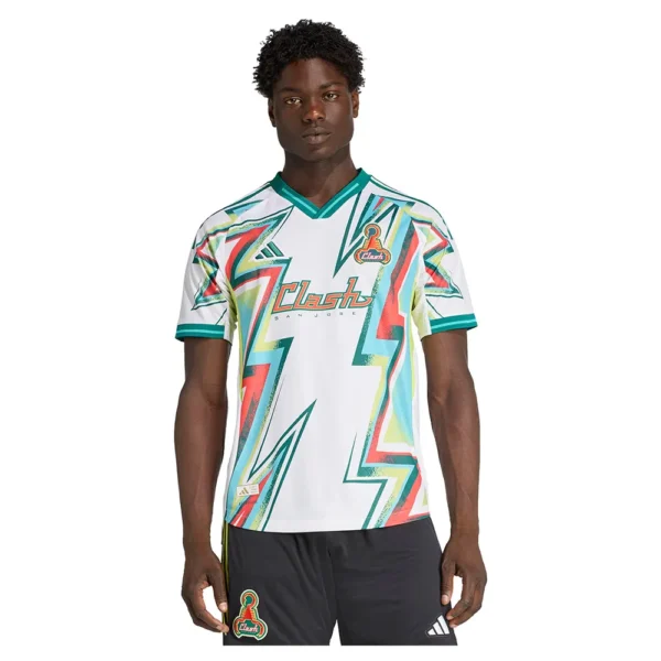 adidas - Camiseta de manga curta Terceira San Jose Earthquakes 25/26 Authentic – Masculino – White
