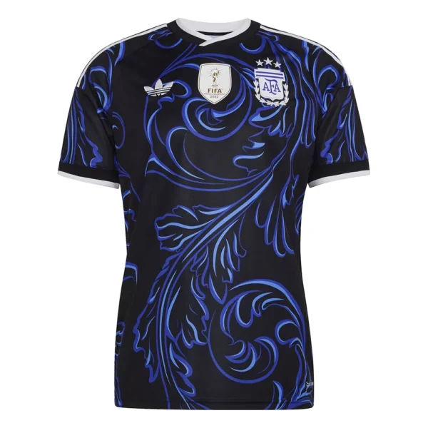 adidas - Camiseta de manga curta Visitante Argentina 26/27 – Masculino – Black / Lucid Blue / Blue Burst