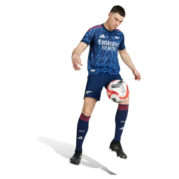 adidas - Camiseta de manga curta Visitante Arsenal 25/26 Authentic – Masculino – Night Indigo / Matte Silver