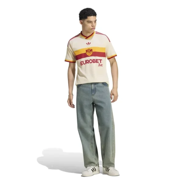 adidas-camiseta-de-manga-curta-visitante-as-roma-26-27-jersey-2.webp adidas - Camiseta de manga curta Visitante AS Roma 26/27 Jersey – Masculino – Wonder White