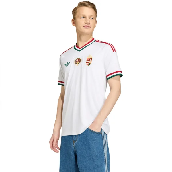 adidas - Camiseta de manga curta Visitante Hungary 26/27 – Masculino – White