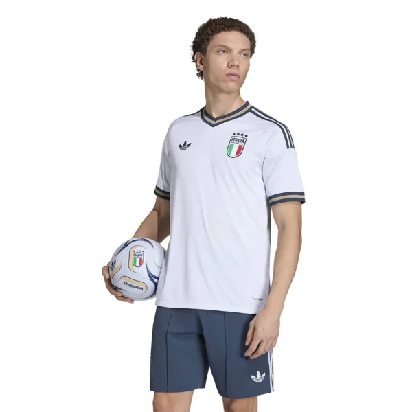 adidas - Camiseta de manga curta Visitante Italy 26/27 Authentic – Masculino – Aero Blue