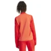 adidas - Camisa feminina com fecho de correr a meio Treinamento FC Bayern Munich 23/24 – Feminino – Bright Red / Red / White