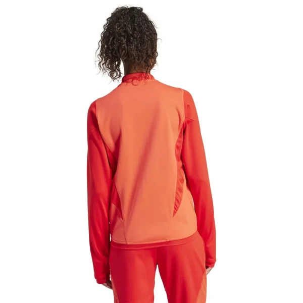adidas - Camisa feminina com fecho de correr a meio Treinamento FC Bayern Munich 23/24 – Feminino – Bright Red / Red / White
