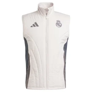 adidas - Colete Real Madrid 24/25 Winterized – Masculino – Putty Mauve / Dark Grey / Charcoal