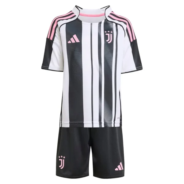 adidas - Conjunto Junior de manga curta Casa Juventus 25/26 Mini – White / Black