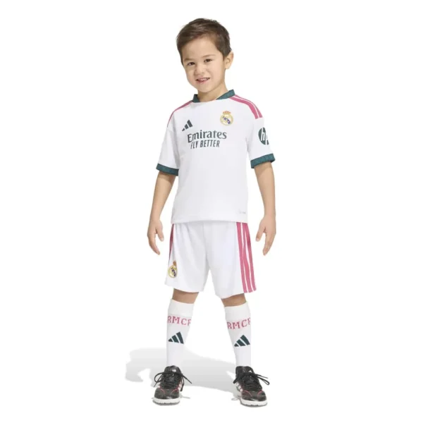 adidas - Conjunto Junior de manga curta Casa Real Madrid 26/27 Mini – White