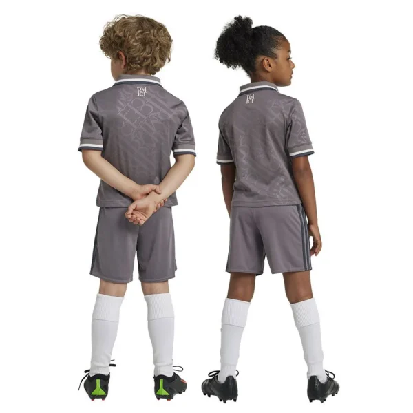 adidas - Conjunto Junior de manga curta Terceira Real Madrid 24/25 – Charcoal