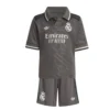 adidas - Conjunto Junior de manga curta Terceira Real Madrid 24/25 – Charcoal