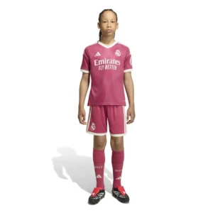 adidas - Conjunto Junior de manga curta Terceira Real Madrid 26/27 – Wild Pink