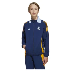 adidas - Jaqueta de treino Apresentação Real Madrid Tiro 24 Competition – Team Navy Blue 2 / Crew Orange / Glow Blue