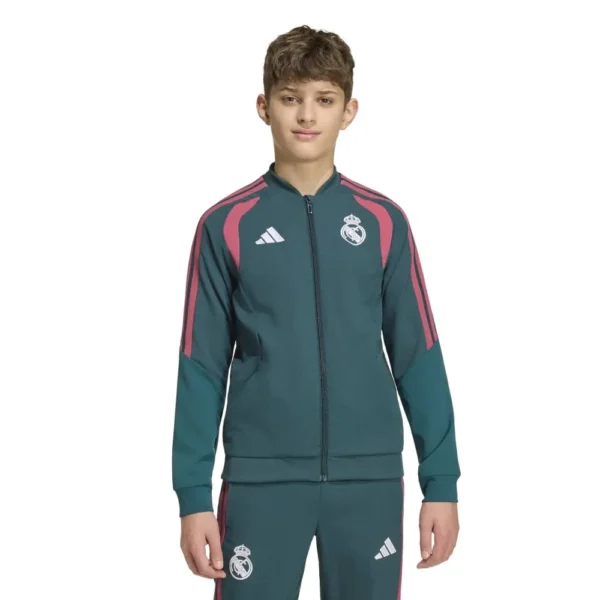 adidas - Jaqueta Júnior Apresentação Real Madrid 26/27 – Aurora Ivy / Wild Pink