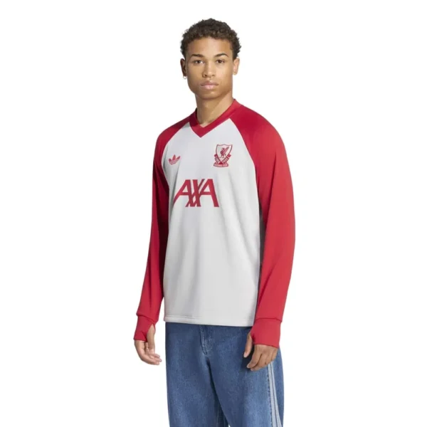adidas - Moletom Antes do jogo Liverpool FC 26/27 Away Warm – Masculino – Grey Two