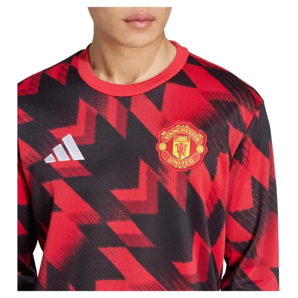 adidas - Moletom Antes do jogo Manchester United 25/26 Warm – Masculino – Mufc Red