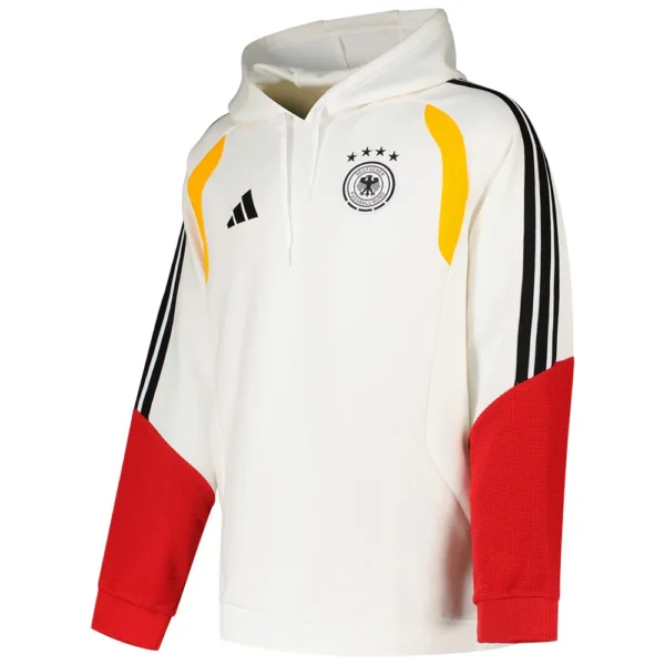 adidas - Moletom com capuz Germany 26/27 Tiro Sweat – Masculino – Regular White
