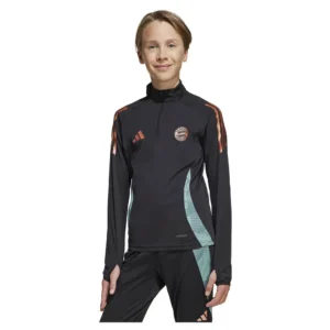 adidas - Moletom com meia-zíper Treinamento FC Bayern Tiro 24 – Black