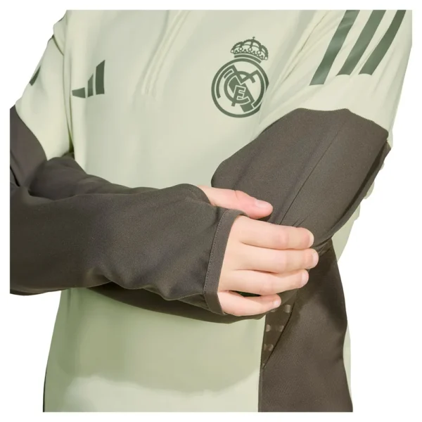 adidas - Moletom juvenil Treinamento Real Madrid Tiro 25/26 Competition – Almost Lime