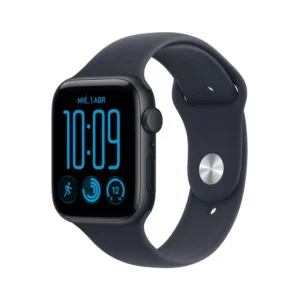 Apple - Watch SE 3 GPS 44 mm Sport Band smartwatch - S-M Midnight / Navy Blue