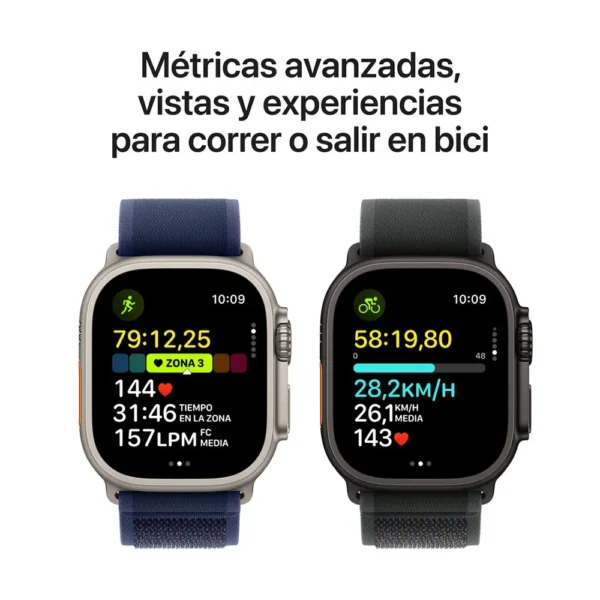 Apple - Watch Ultra 2 smartwatch - Natural Titanium / Blue