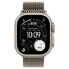 Apple - Watch Ultra 3GPS + Cellular49 mmTitanium Case Milanese Loop - L Natural Titanium