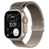 Apple - Watch Ultra 3GPS + Cellular49 mmTitanium Case Milanese Loop - L Natural Titanium