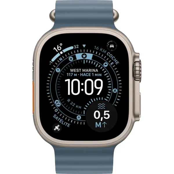 Apple - Watch Ultra 3GPS + Cellular 49 mm Titanium Case Ocean Band