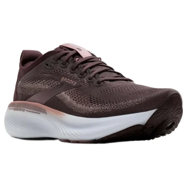 Brooks Tênis de corrida Adrenaline GTS 25 – Feminino – Raisin / Woodrose / White
