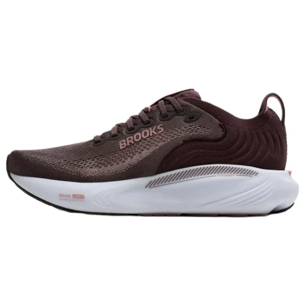 Brooks Tênis de corrida Adrenaline GTS 25 – Feminino – Raisin / Woodrose / White