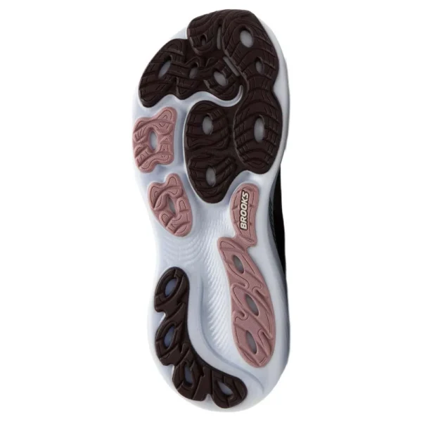 Brooks Tênis de corrida Adrenaline GTS 25 – Feminino – Raisin / Woodrose / White