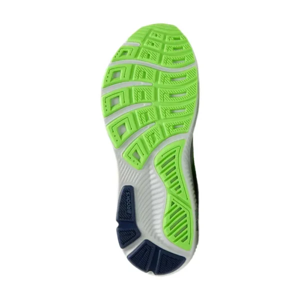 Brooks Tênis de corrida Ghost 17 – Masculino – Oyster / Beacon Blue / Gecko