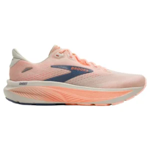 brooks-tenis-de-corrida-ghost-18-12.webp Brooks Tênis de corrida Ghost 18 – Feminino – Star White / Cyber Peach / Grey