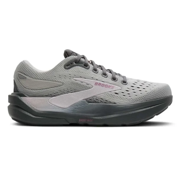 Brooks Tênis de corrida Ghost Max 3 – Feminino – Harbor Mist / Poppy Seed / Pink