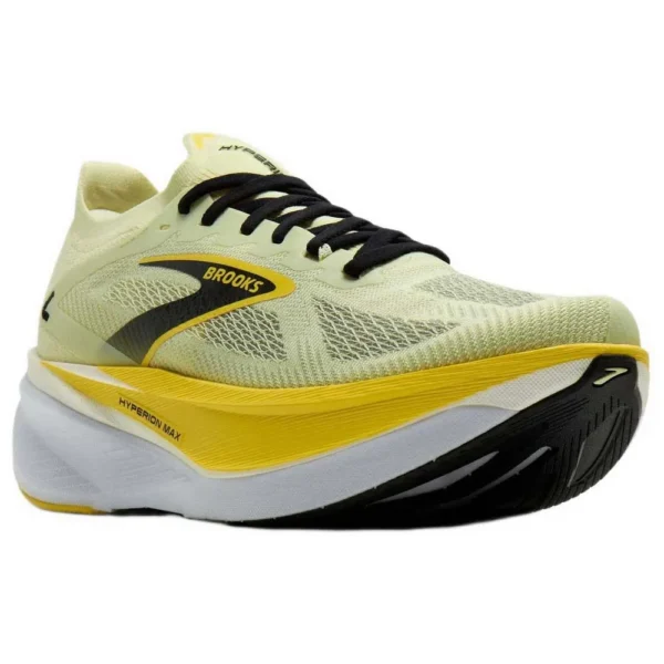 Brooks Tênis de corrida Hyperion Max 3 – Masculino – Luminary / Cyber Yellow / Black