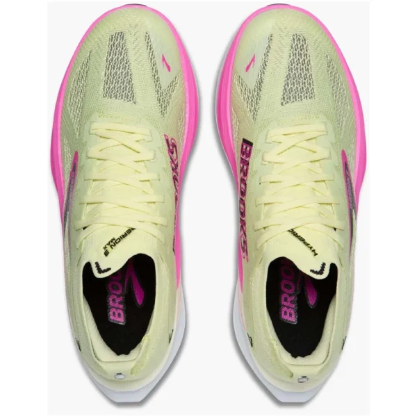 Brooks Tênis de corrida Hyperion Max 3 – Feminino – Luminary / Cyber Pink / Black