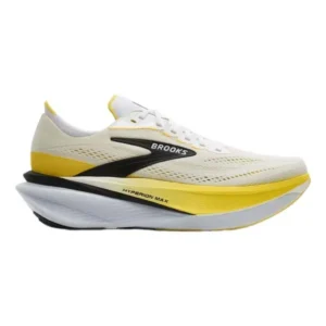 Brooks Tênis de corrida Hyperion Max 4 – Masculino – White / Cyber Yellow / Black