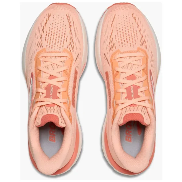 Brooks Tênis de corrida Launch 12 – Feminino – Peach / Coconut / Peach Echo