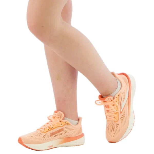 Brooks Tênis de corrida Launch 12 – Feminino – Peach / Coconut / Peach Echo