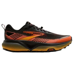 Brooks Tênis de trail running Cascadia 20 – Masculino – Black / Tigerlily / Orange