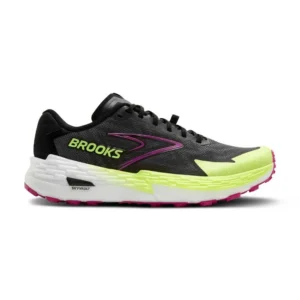 Brooks Tênis de trail running Catamount 4 – Feminino – Grey / Black / Lime