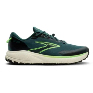 Brooks Tênis de trail running Divide 6 – Masculino – Atlantic Deep / Black / Green