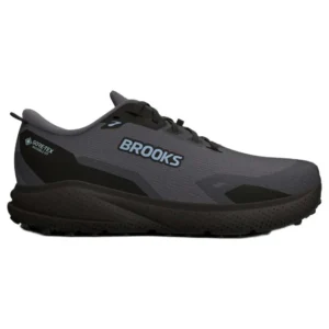 Brooks Tênis de trail running Divide 6 GORE-TEX® – Masculino – Black Pearl / Black / Breeze