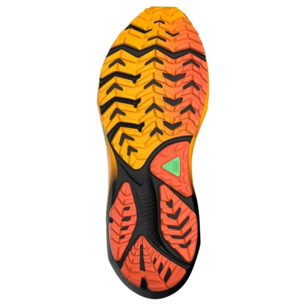 Brooks Tênis de trail running Ghost Trail – Masculino – Black / Red / Orange