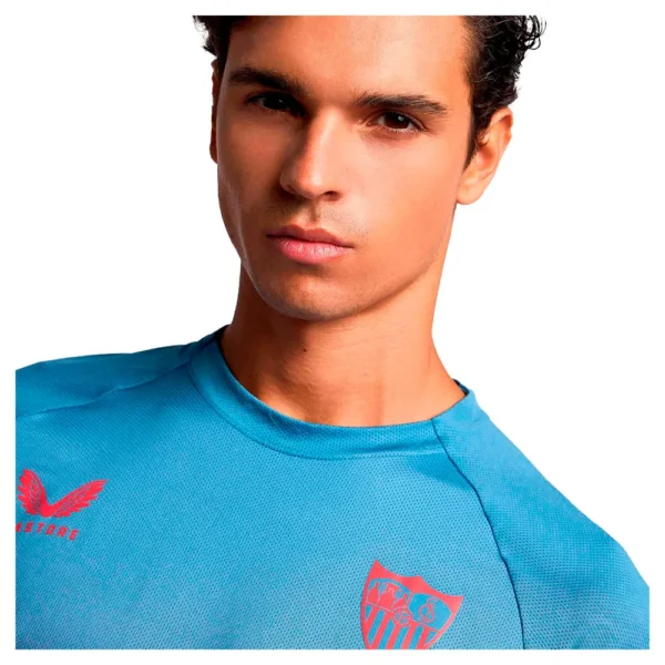 Castore - Camiseta de manga curta Treinamento Sevilla FC 24/25 PRO Players – Masculino – Coronet Blue / Peacoat