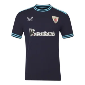 Castore - Camiseta de manga curta Visitante Athletic Club 25/26 – Masculino – Baritone Blue / Blue Danube
