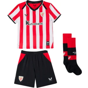 Castore - Conjunto Junior de manga curta Casa Athletic Club Bilbao 26/27 – Racing Red/ White/ Black