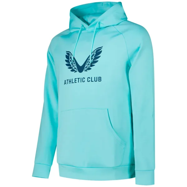 Castore - Moletom com capuz Apresentação Athletic Club 25/26 – Masculino – Aruba Blue