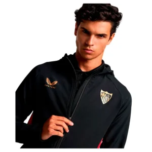 Castore - Moletom com capuz Sevilla FC 24/25 PRO Players – Masculino – Caviar / Tomato