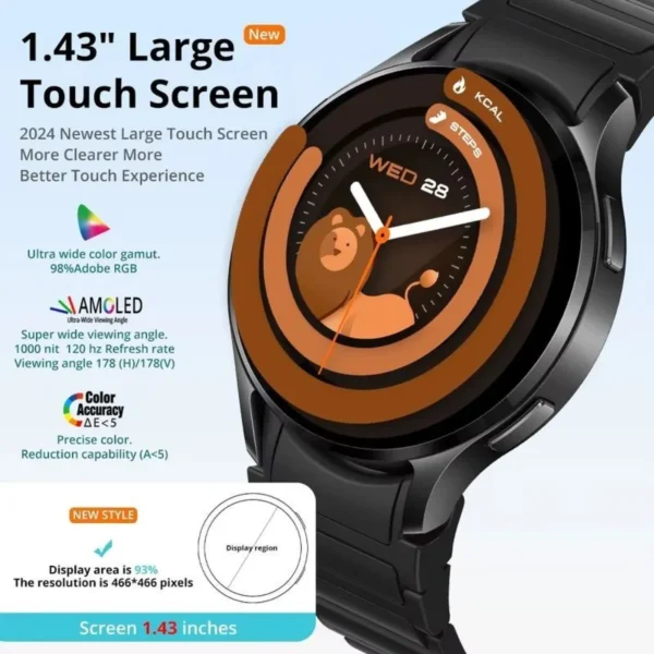 Colmi - Smartwatch I28 Ultra - Black / Orange
